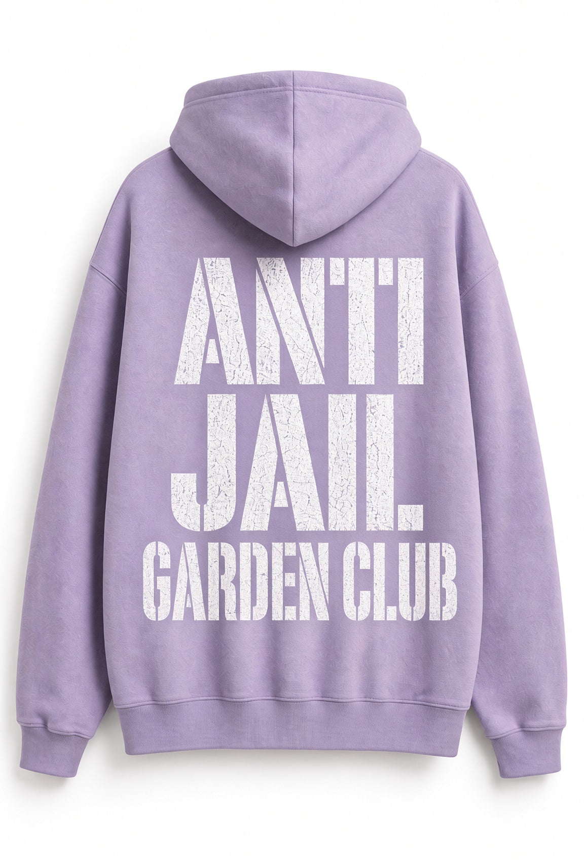 Anti Jail Garden Club Hoodie in Purple / Back Graphic
